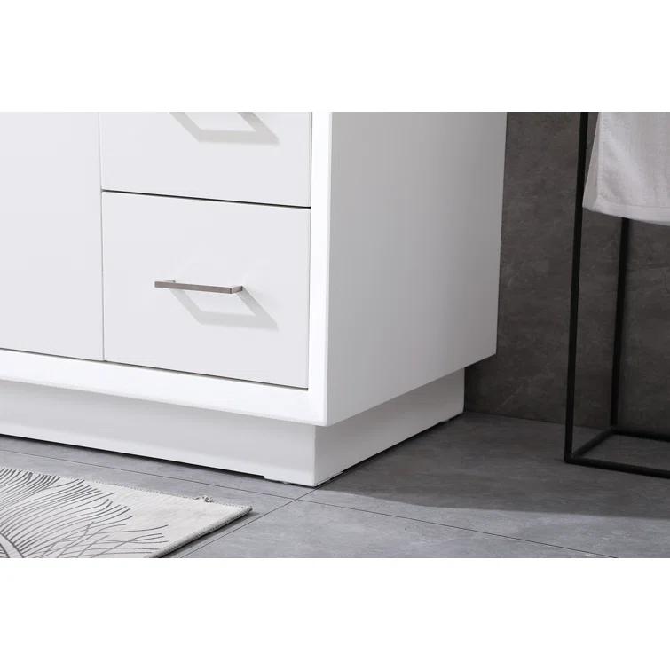 Hayes 54'' Single Bathroom Vanity with Engineered Marble Top