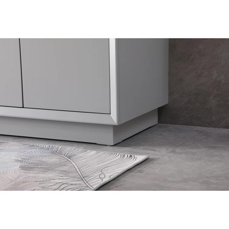 Hayes 36'' Single Bathroom Vanity with Engineered Marble Top