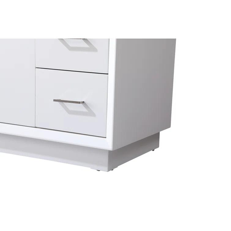 Hayes 54'' Single Bathroom Vanity with Engineered Marble Top