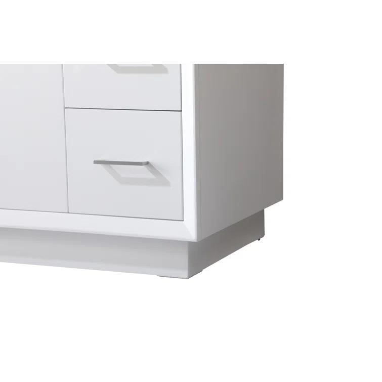 Hayes 54'' Single Bathroom Vanity with Engineered Marble Top