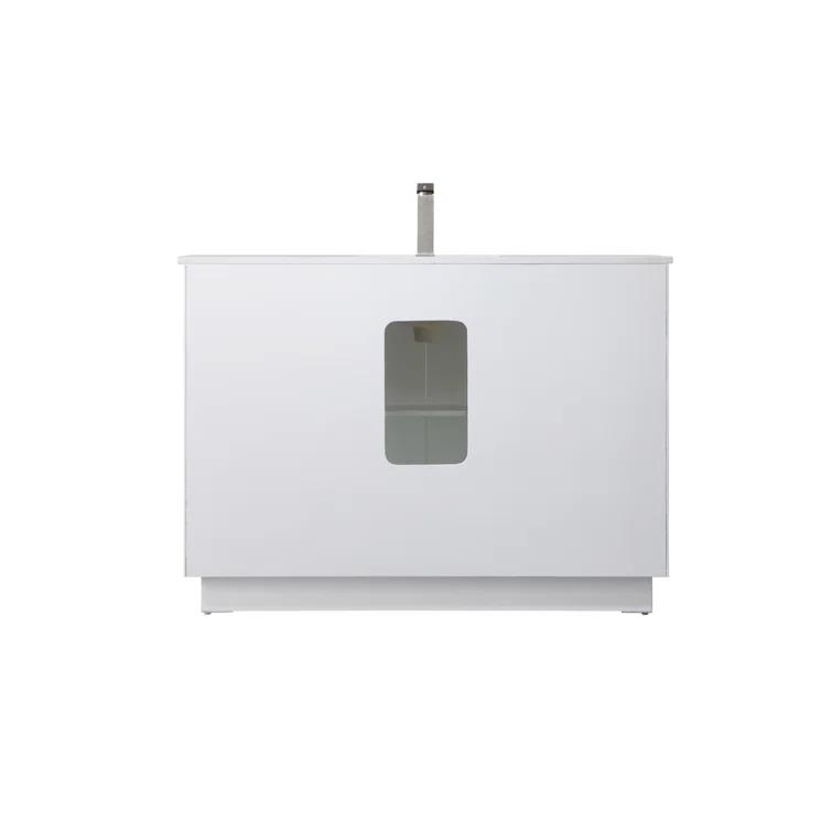 Hayes 54'' Single Bathroom Vanity with Engineered Marble Top