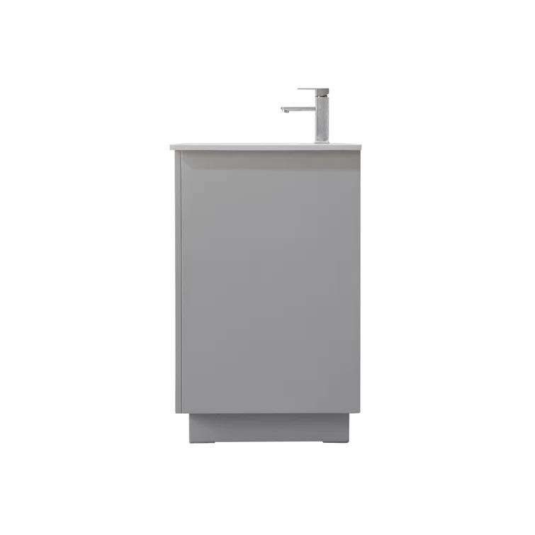 Hayes 54'' Single Bathroom Vanity with Engineered Marble Top