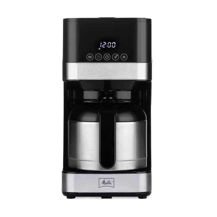 Melitta MCM010PULBK1 Melitta Aroma Tocco 8-cup Drip Coffee Maker With Thermal Carafe And Touch Control Display