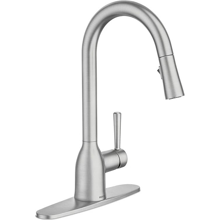 Adler Pull Down Single Handle Kitchen Faucet with Accessories