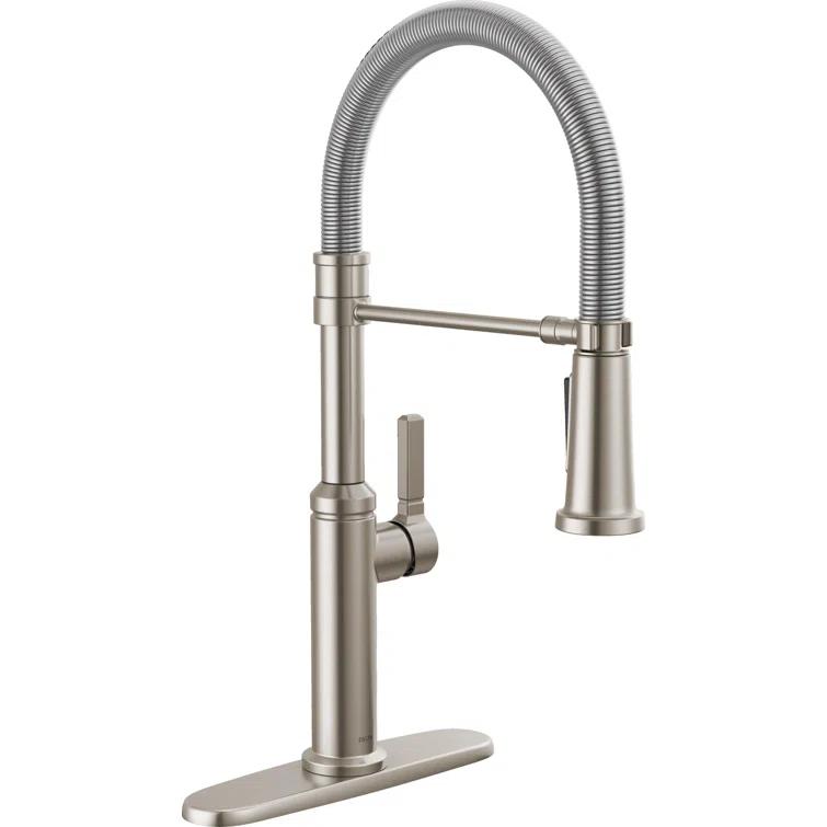 Rhett Pro Commercial Kitchen Faucet, Pull Down Sprayer Kitchen Sink Faucet