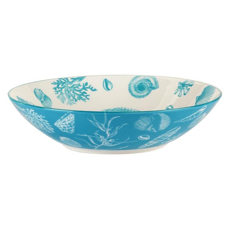 Seaside Set of 6  Soup Pasta Bowl 6 asst 9.25in Diam x 2.25in 40oz (Set of 6)