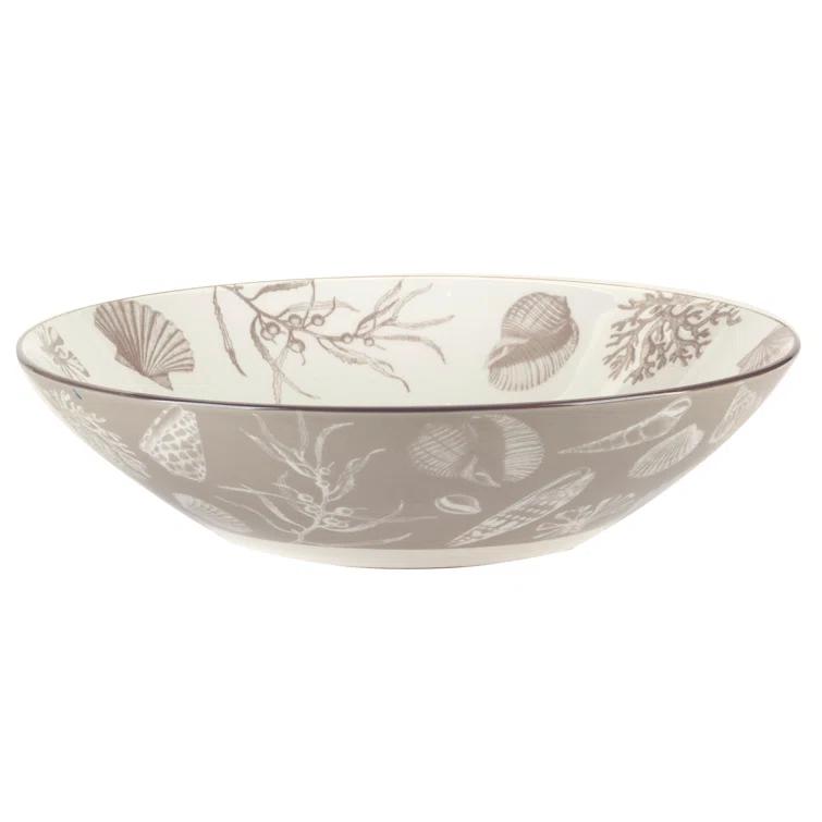 Seaside Set of 6  Soup Pasta Bowl 6 asst 9.25in Diam x 2.25in 40oz (Set of 6)