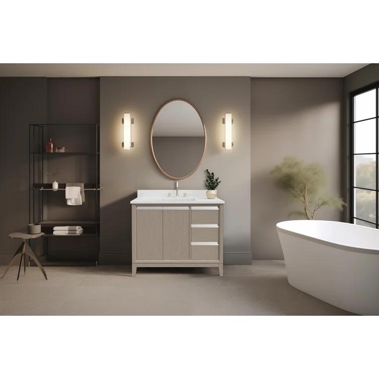 42 Single Bathroom Vanity with Top