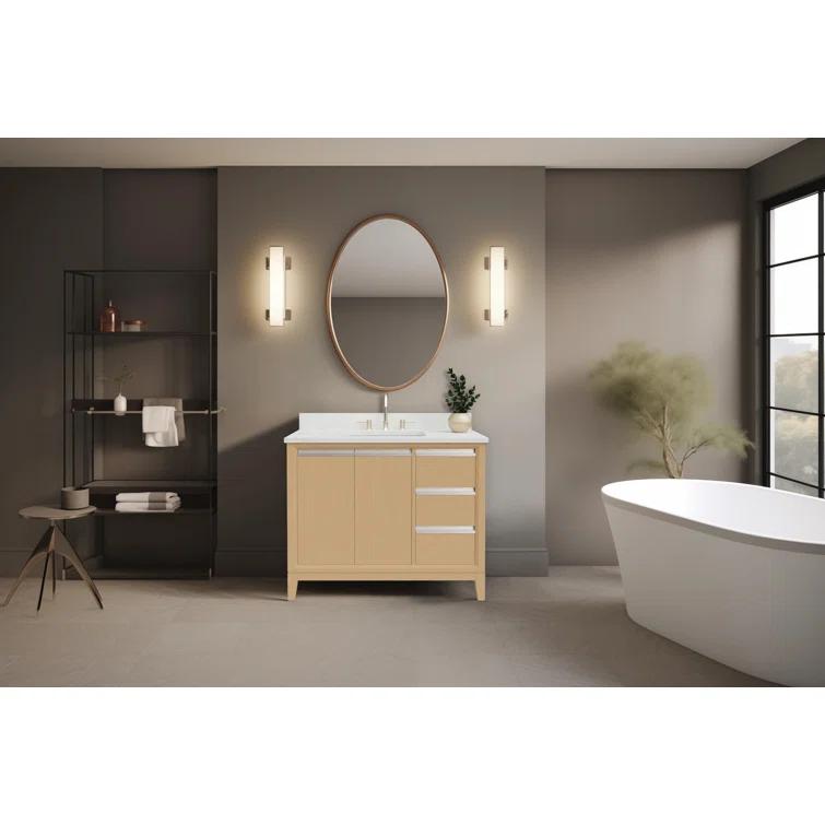 42 Single Bathroom Vanity with Top