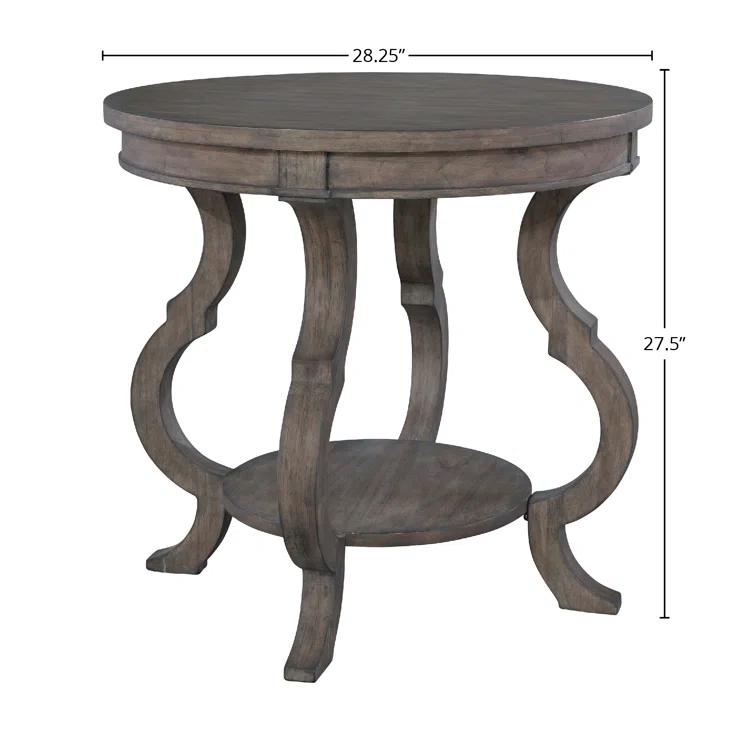 Hekman Round Lamp Table With Shaped Legs 23506 Lincoln Park