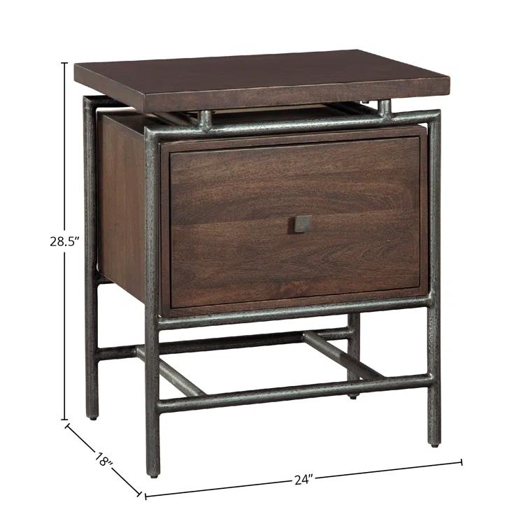 Glencoe 24" Drawer Mango File Cabinet