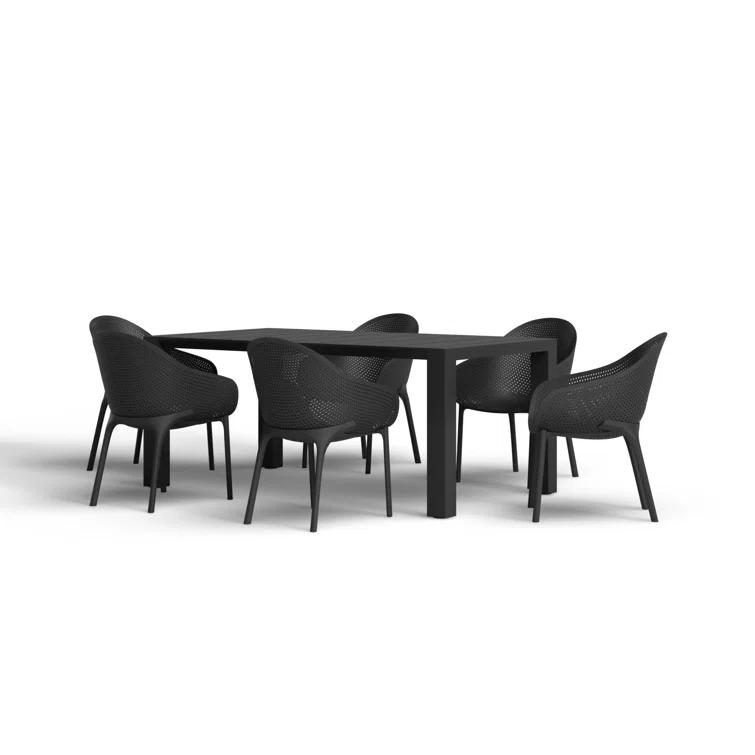 Farrah 70'' Rectangular 6 - Person Outdoor Dining Set