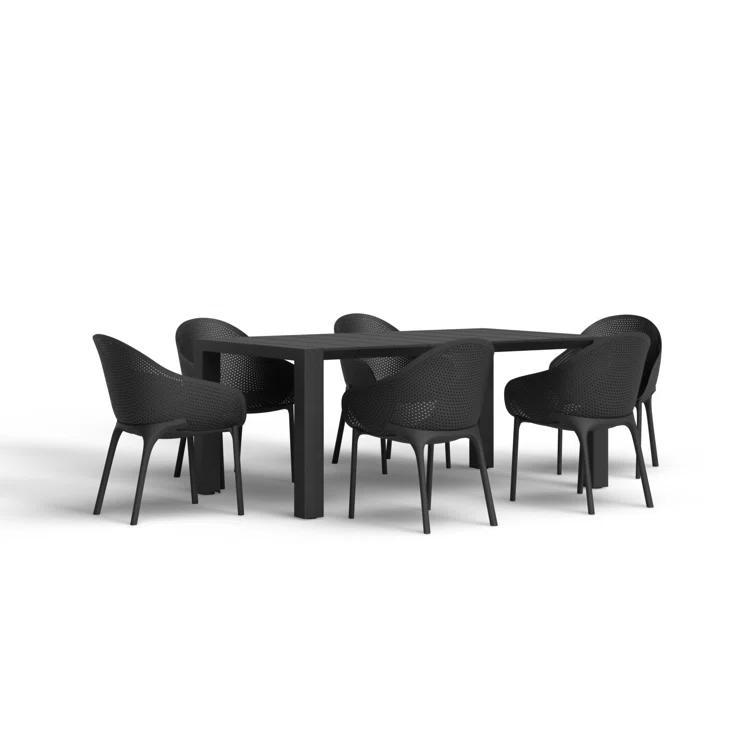 Farrah 70'' Rectangular 6 - Person Outdoor Dining Set