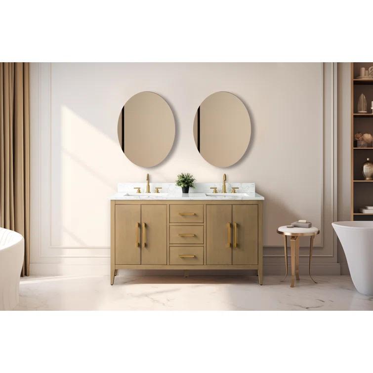 60" Double Bathroom Vanity Set