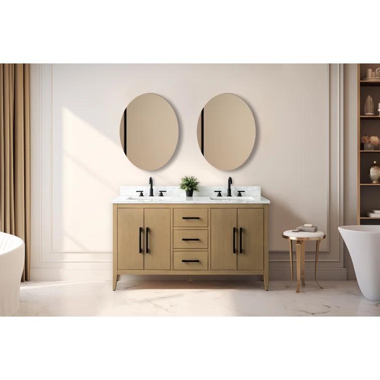 60" Double Bathroom Vanity Set