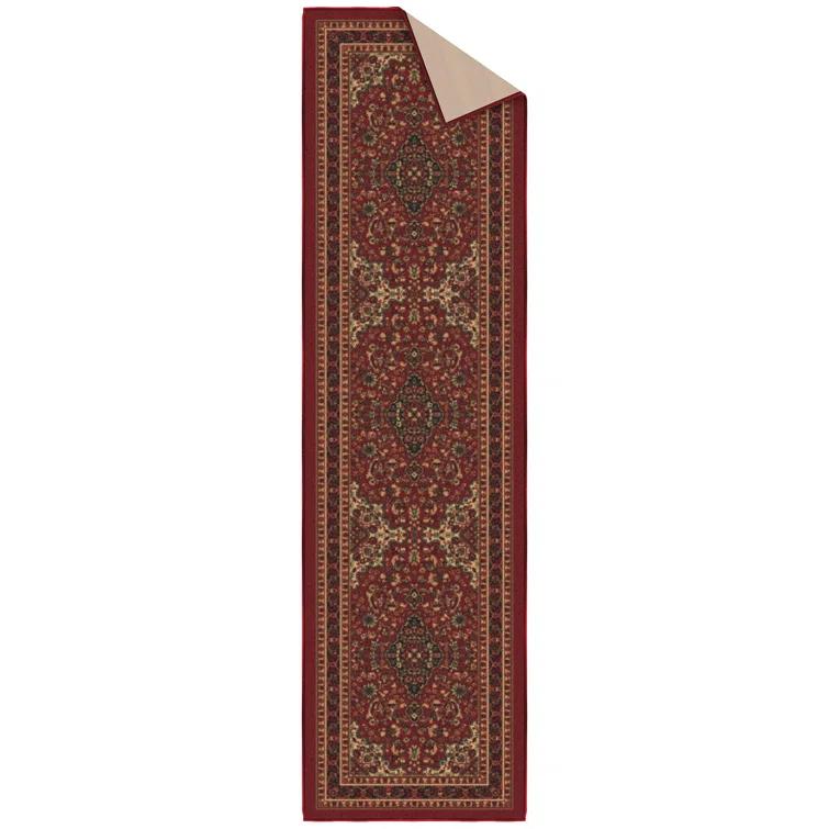 Ottohome Non-Slip Medallion Area Rug For Living Room, Hallway Runner, Entryway Rug, Seafoam Green