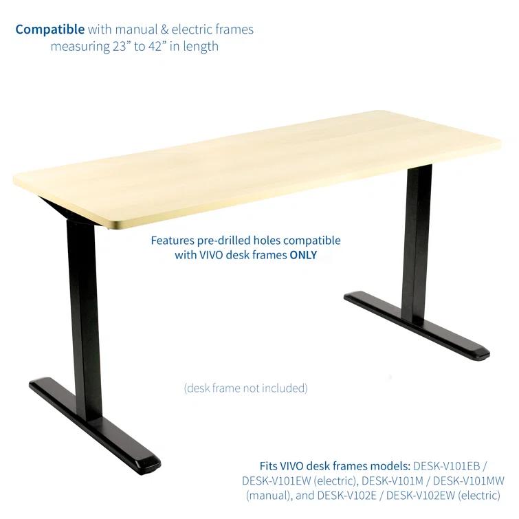 Universal Table Top for Sit to Stand Desk Frames