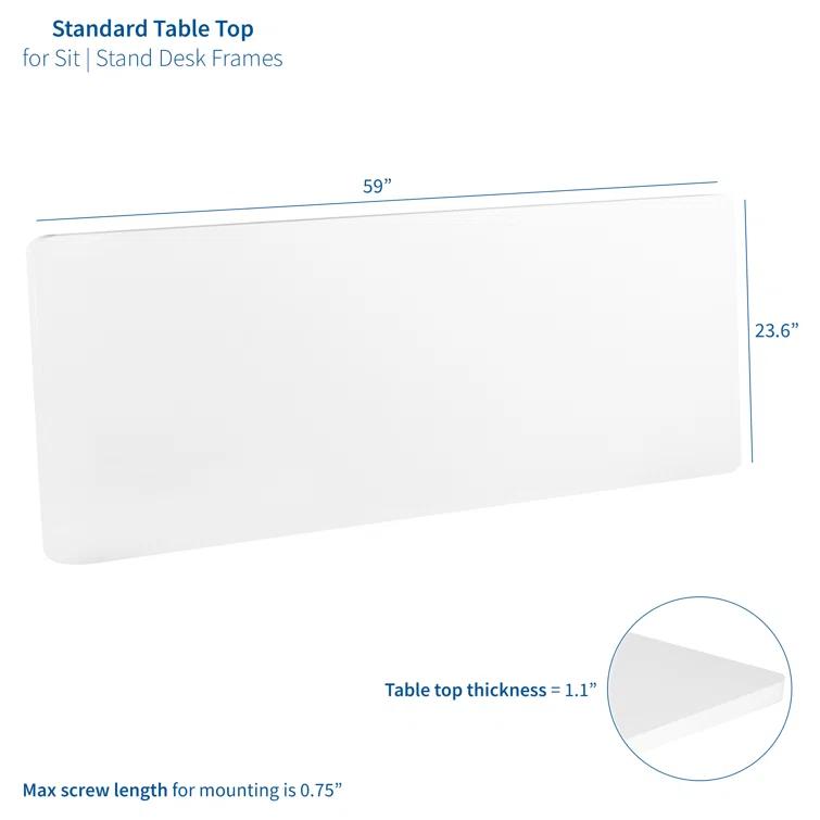 Universal Table Top for Sit to Stand Desk Frames
