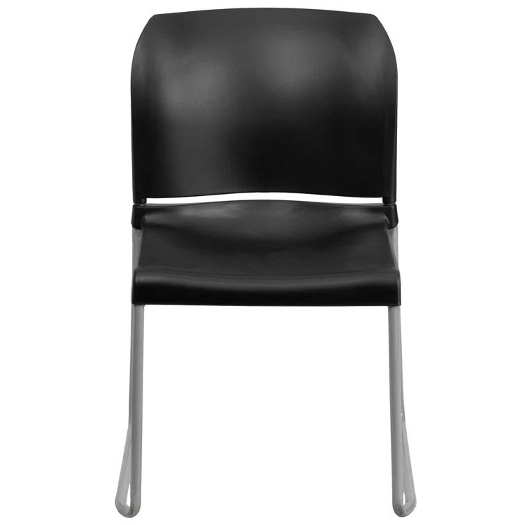 Flash Furniture Brielle Contoured Sled Base Stackable Waiting Room Chairs (Set of 5)