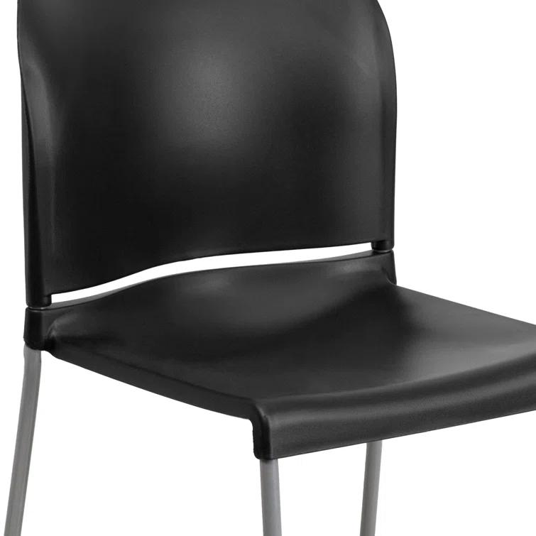 Flash Furniture Brielle Contoured Sled Base Stackable Waiting Room Chairs (Set of 5)