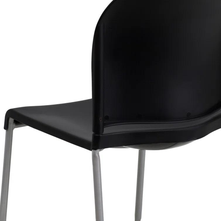 Flash Furniture Brielle Contoured Sled Base Stackable Waiting Room Chairs (Set of 5)