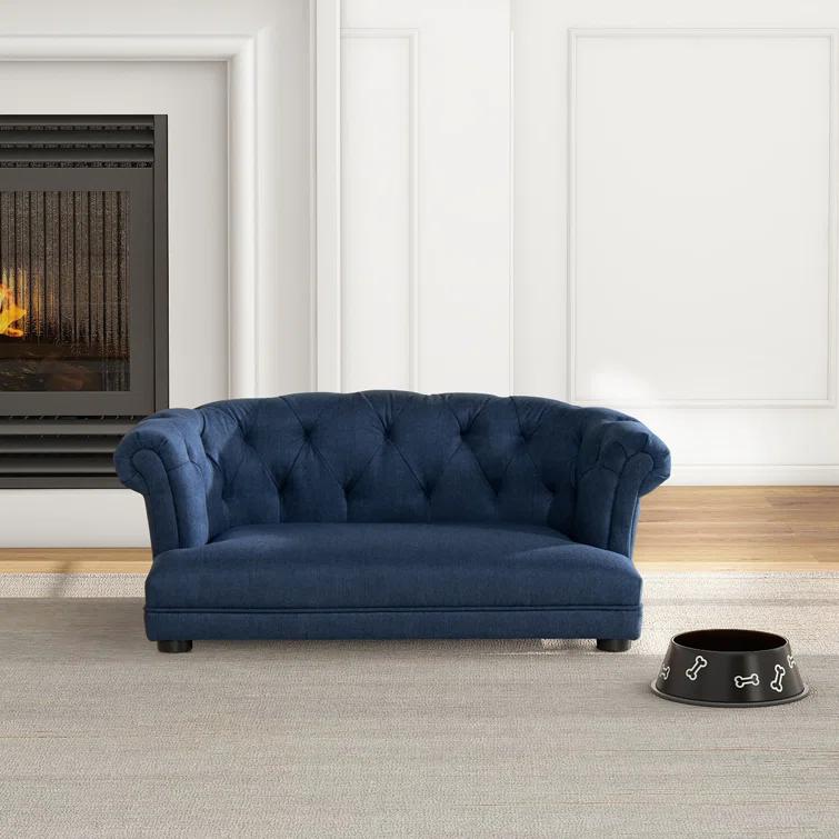 Jennifer Taylor Home 36.5" Chesterfield Medium Pet Sofa Bed
