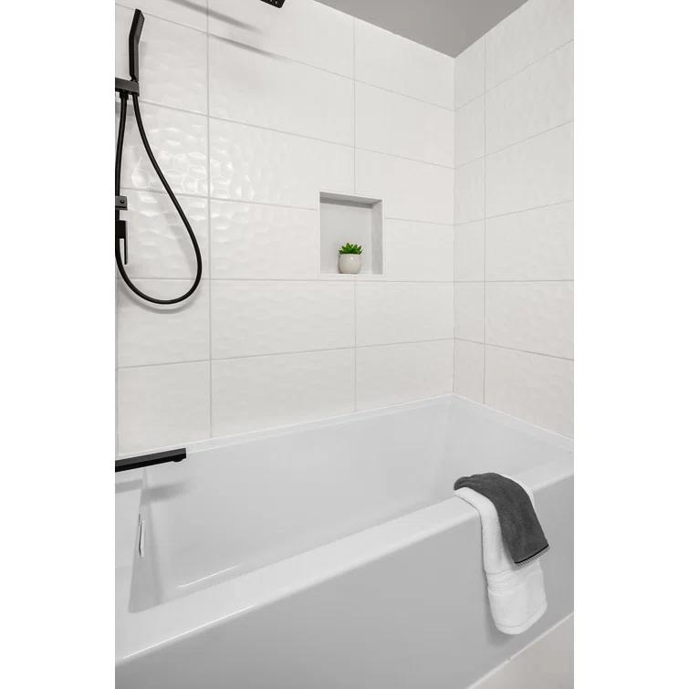 Comfort Linea™ 60" x 32" Soaking Bathtub with Left Drain