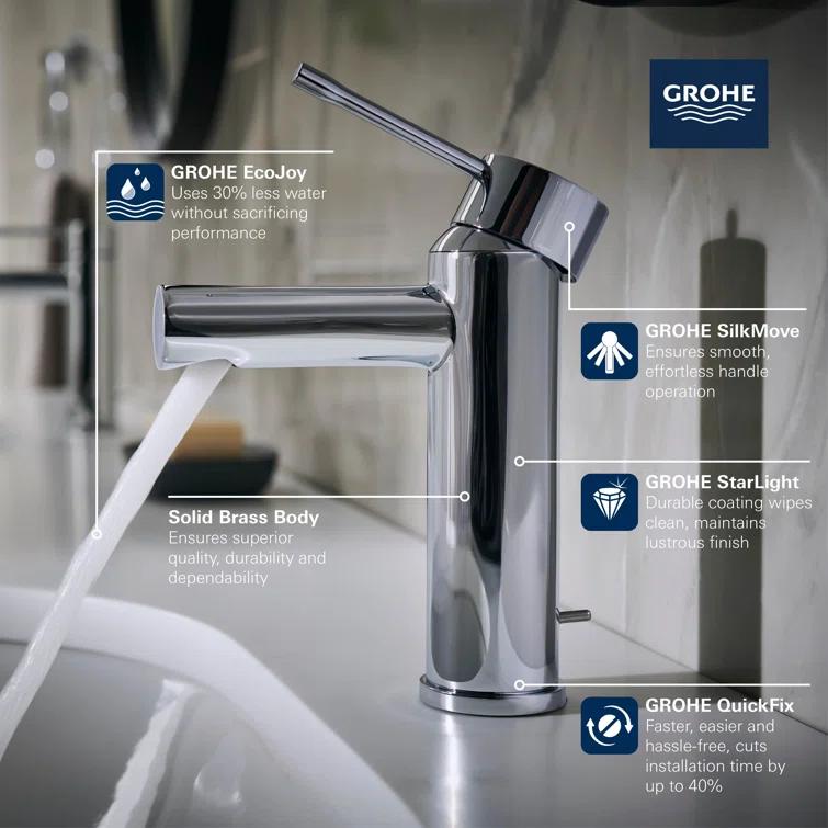 Essence New Single Hole Faucet with Drain Assembly