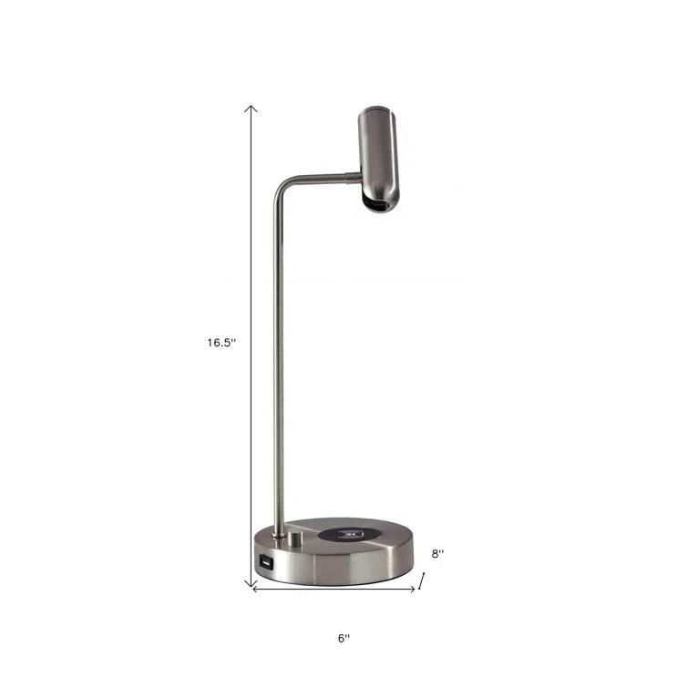 Avon 17" Desk Lamp With USB And Wireless Charging