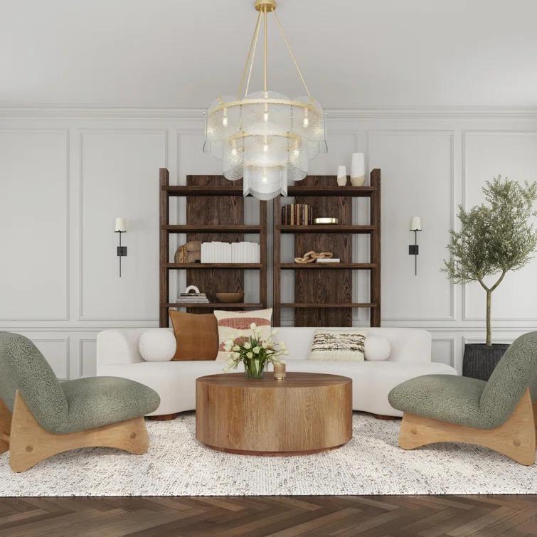 Doku Dark Brown Oak Wood 91" Bookcase