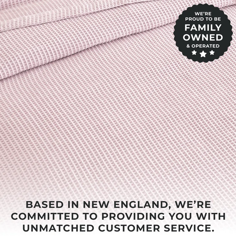 FreshFolds 100% Cotton Waffle Weave Blanket