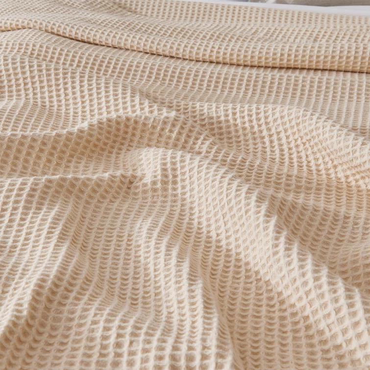 FreshFolds 100% Cotton Waffle Weave Blanket