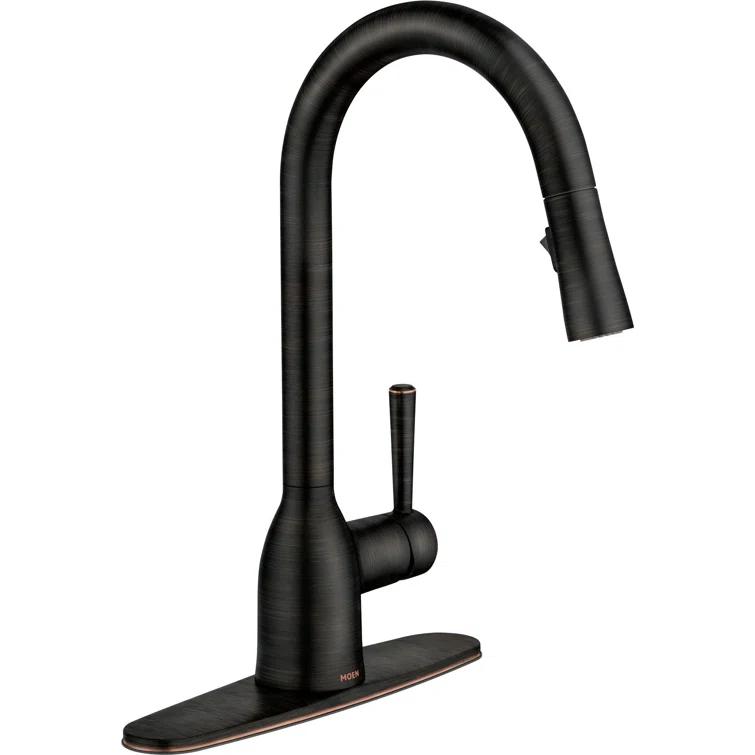 Adler Pull Down Single Handle Kitchen Faucet with Accessories