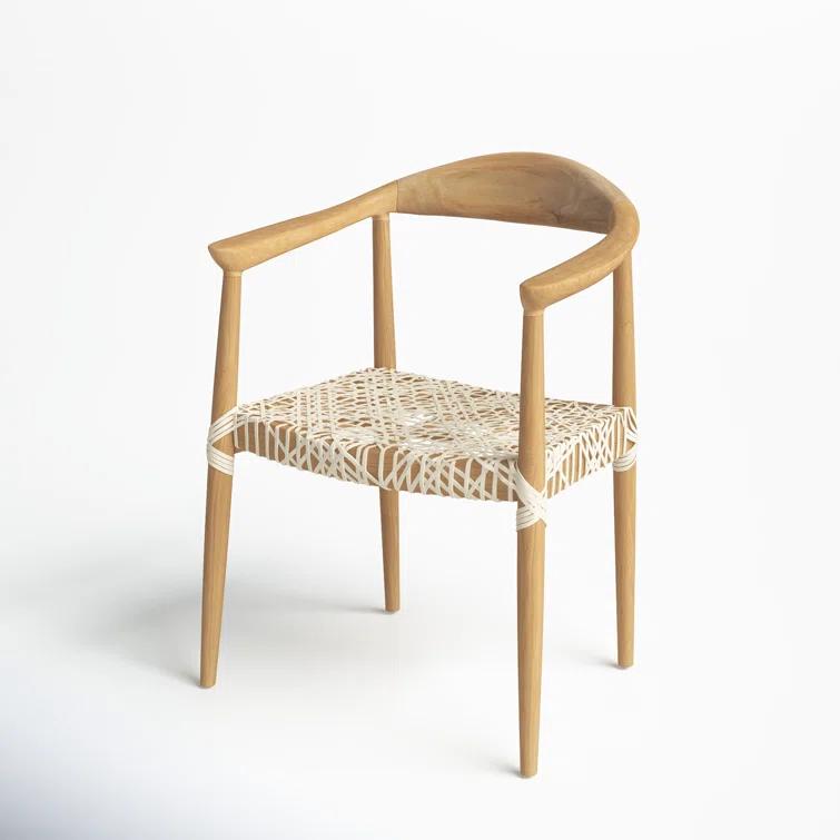 Kazbah Leather Dining Arm Chair