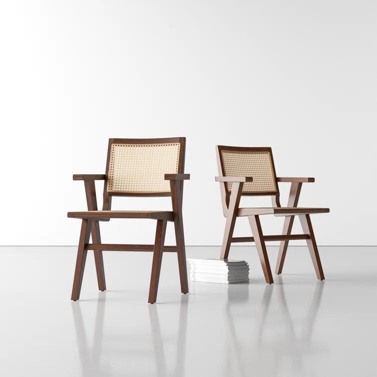 AllModern Atticus 18.10'' H Ash Armchair (Set of 2)