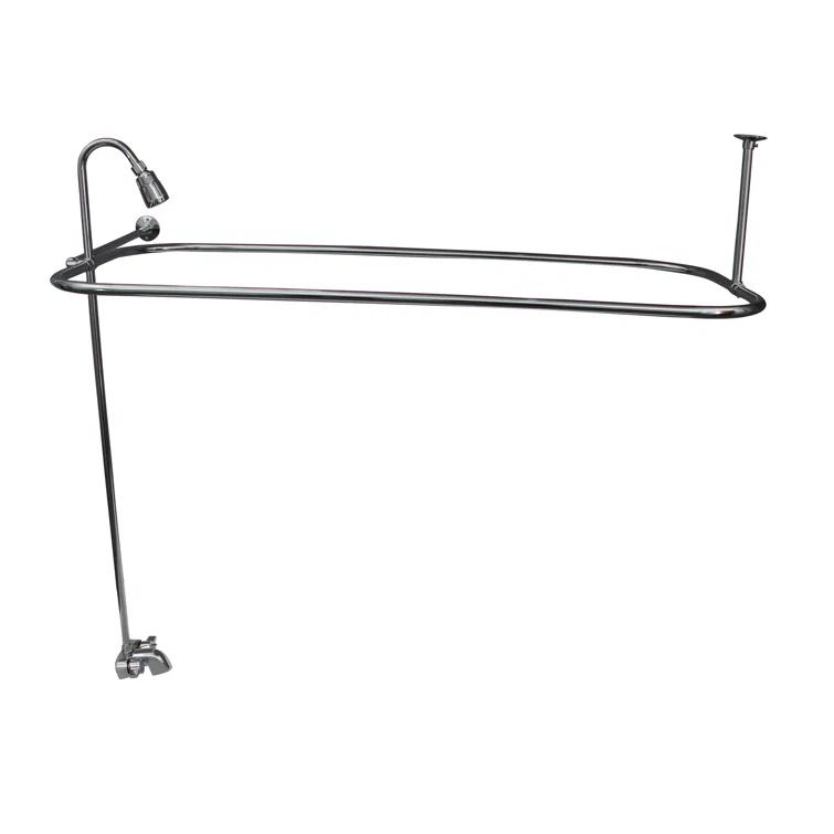 60'' x 30'' Freestanding Soaking Acrylic Bathtub with Faucet