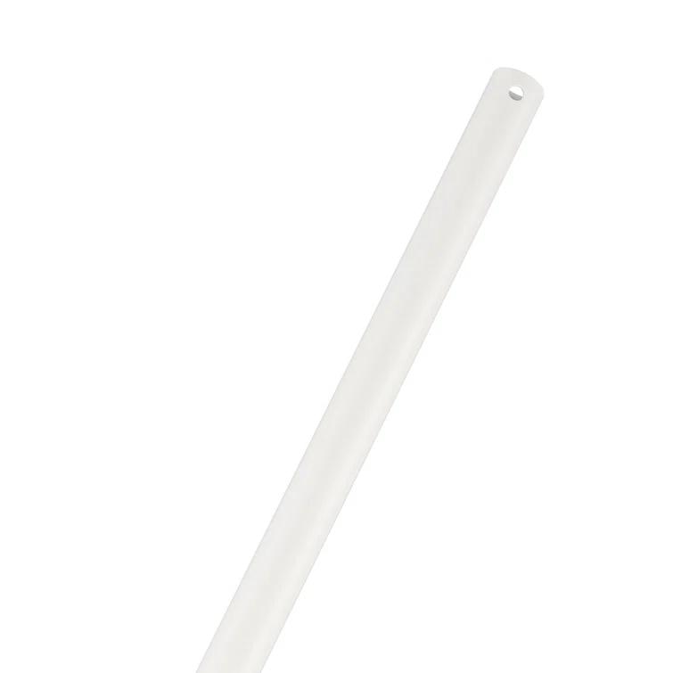 48-Inch Matte White Steel Ceiling Fan Downrod