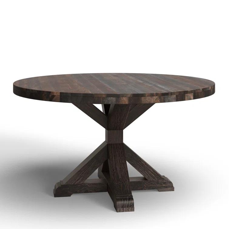 Bianca Round Solid Wood Dining Table