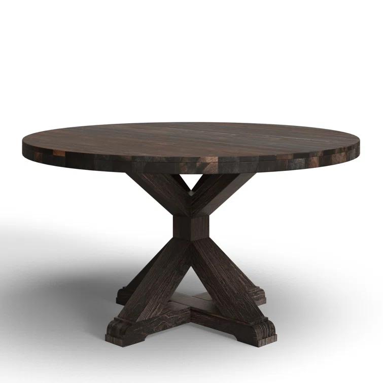 Bianca Round Solid Wood Dining Table