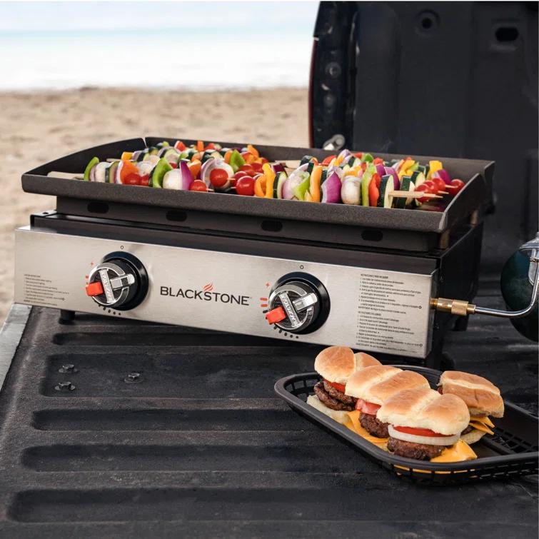 Blackstone 22" Original Omnivore Tabletop Griddle 2-Burner Liquid Propane Flat Top Grill