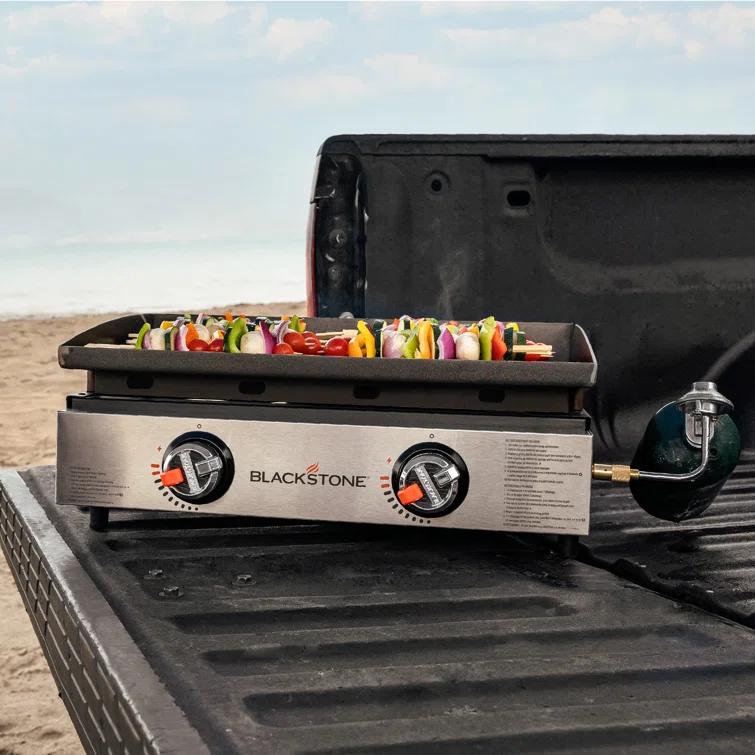 Blackstone 22" Original Omnivore Tabletop Griddle 2-Burner Liquid Propane Flat Top Grill
