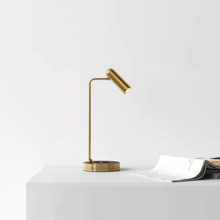 Avon 17" Desk Lamp With USB And Wireless Charging