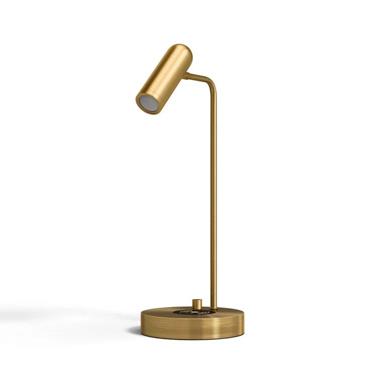 Avon 17" Desk Lamp With USB And Wireless Charging