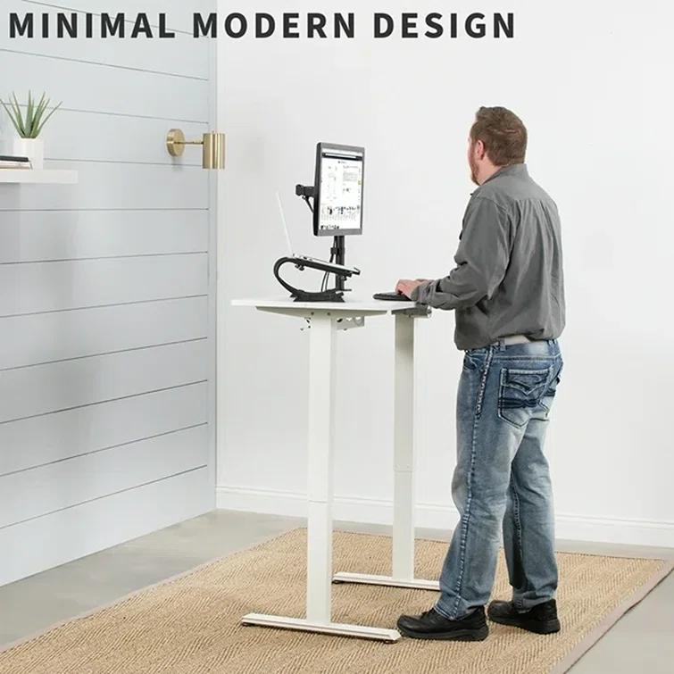 VIVO Electric 44"x 24" Sit Stand Desk, Height Adjustable Workstation (E144B series)