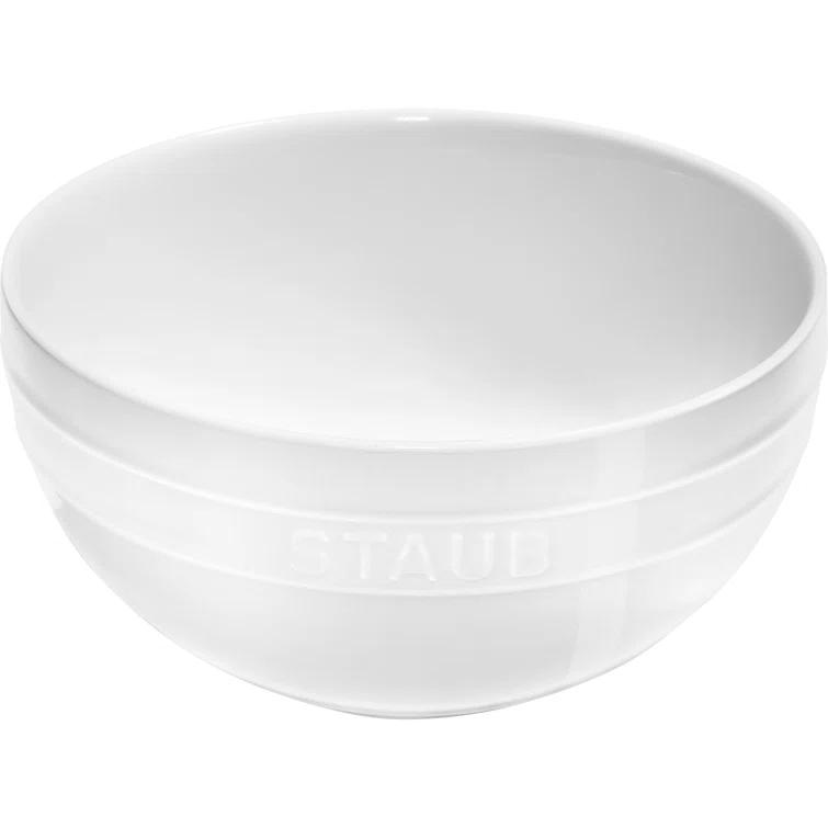 Staub White 2-Piece Nested Serve Bowl Set