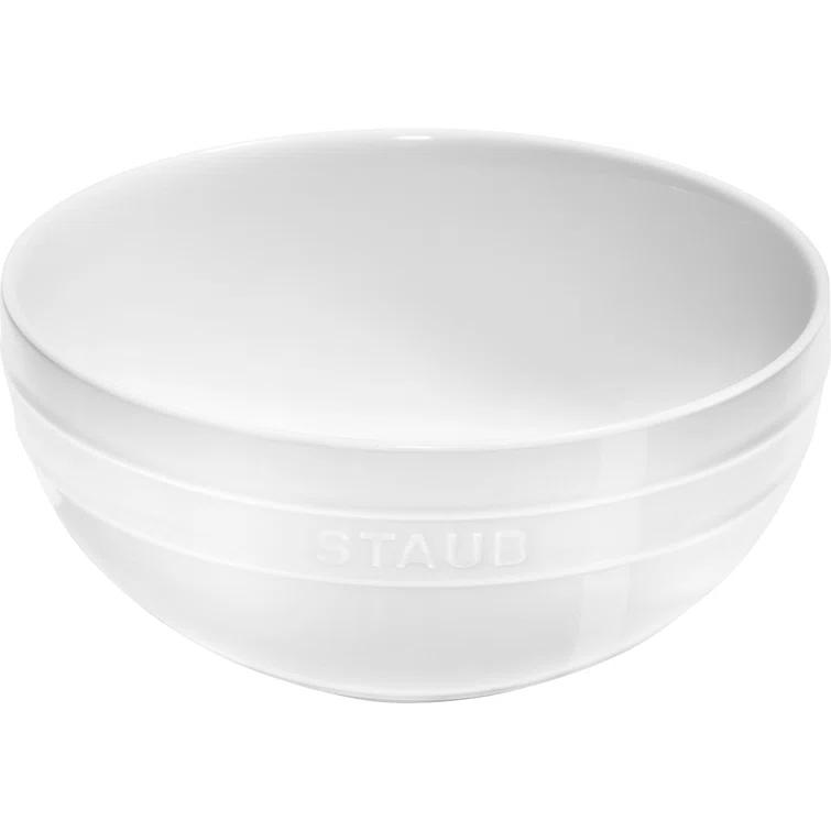 Staub White 2-Piece Nested Serve Bowl Set