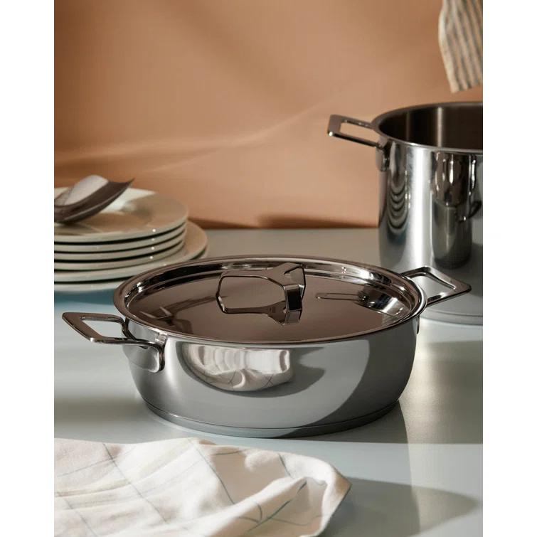 Alessi Pots&Pans Low Casserole with Two Handles