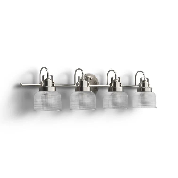 Rosser 4 Light Transparent Dimmable Vanity Light