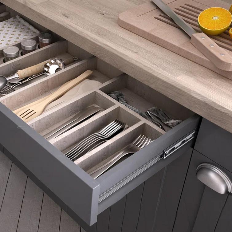 Full Extension 1.77'' Soft Close Side Mount Metal Drawer Slide (Set of 10)