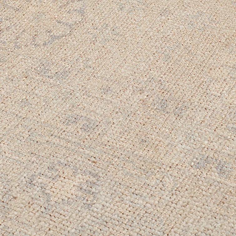 Gray Hand-knotted Wool and Viscose 10' x 14' Area Rug